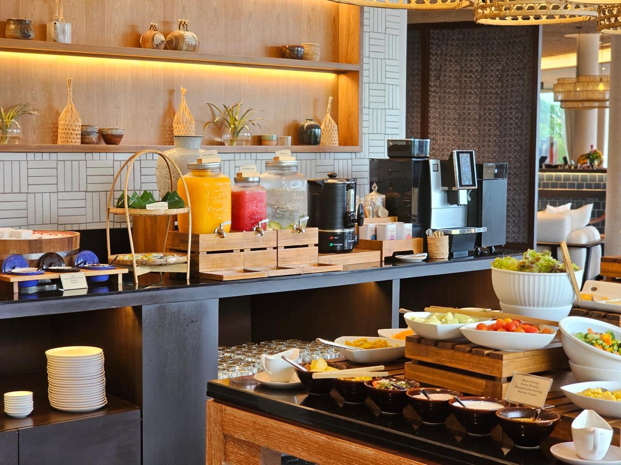 Noku Phuket Hotel Chalong Bagian luar foto A buffet at a hotel